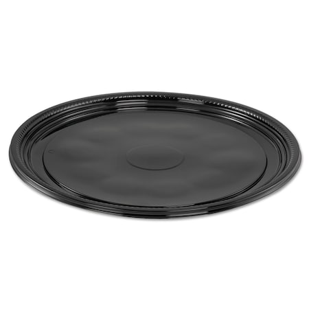 Wna Caterline Casuals Thermoformed Platters, PET, Black, 12" Dia., PK25 WNA A512PBL